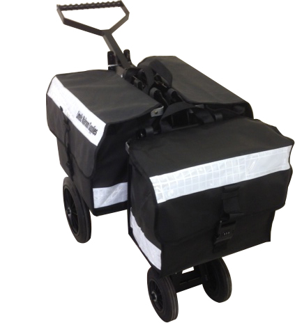 3 Satchel Mail Delivery Trolley