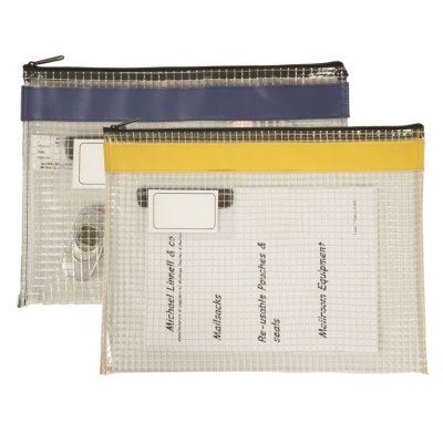 Internal Pouch - Flat Pouch - Colour coded - Long Edge Zip - 410 x 310mm