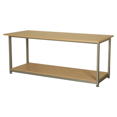 Beech Open Bench with Shelf