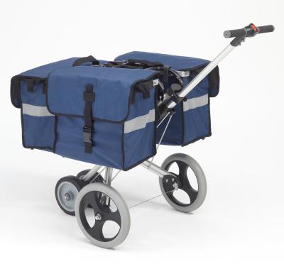 3 Satchel Mail Delivery Trolley